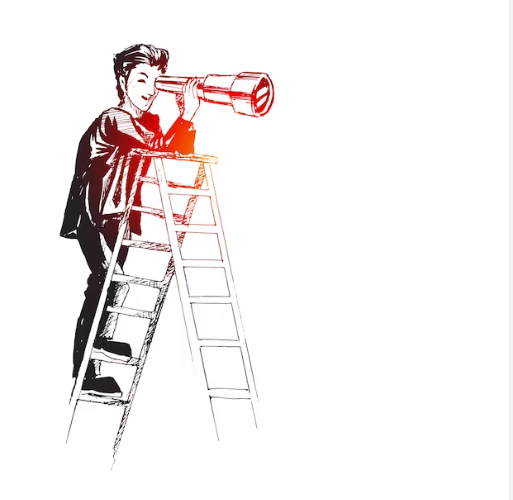 man on a ladder